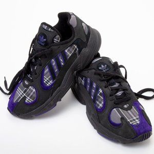 Adidas Purple Plaid Sneakers